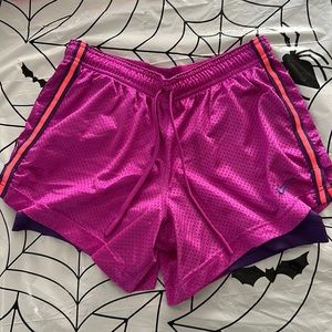 Purple Nike shorts